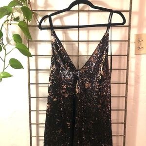 Free People Sequins Mini - Black and Rose gold